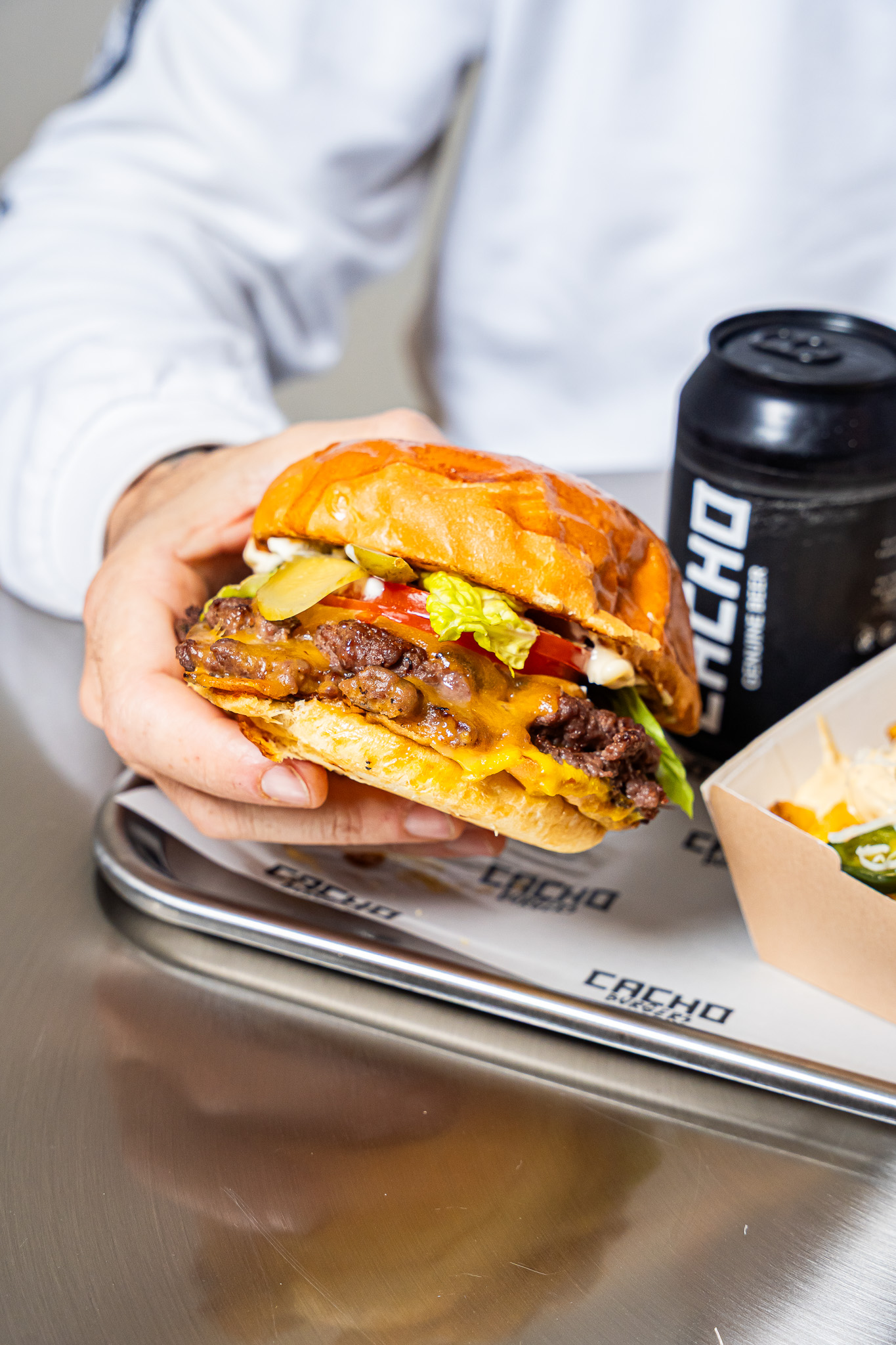 Smash burger en Cacho Burgers